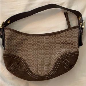 Small Coach canvas purse